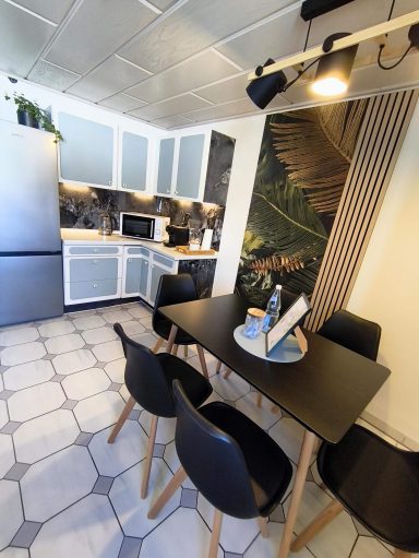 Küche Ferienwohnung Burgperle